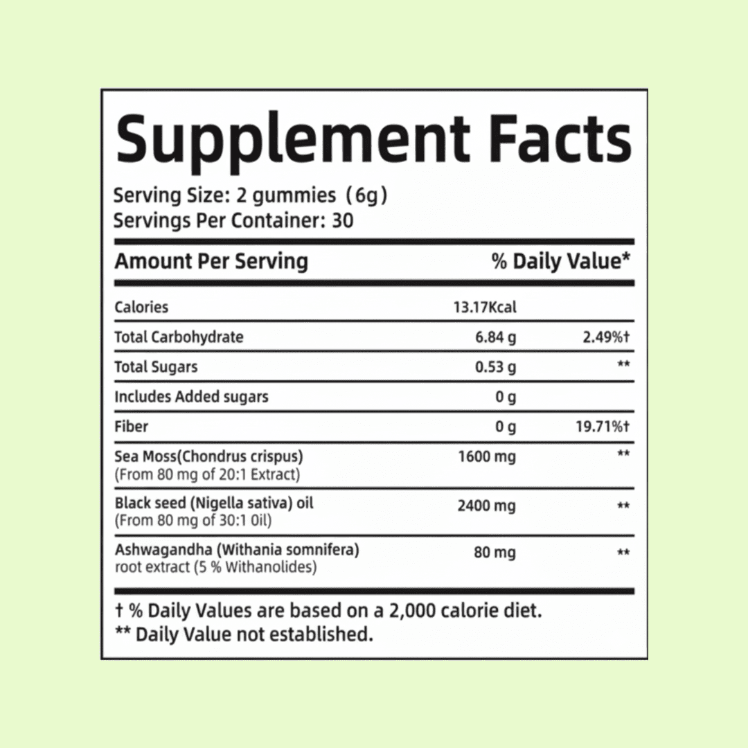 3 - in - 1 Sea Moss Gummies - Nexora